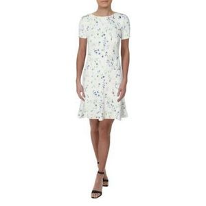 White Ralph Lauren dress with flower print
